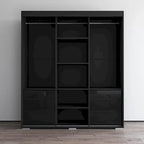 Armoire moderne de 180 cm à 3 portes avec miroir