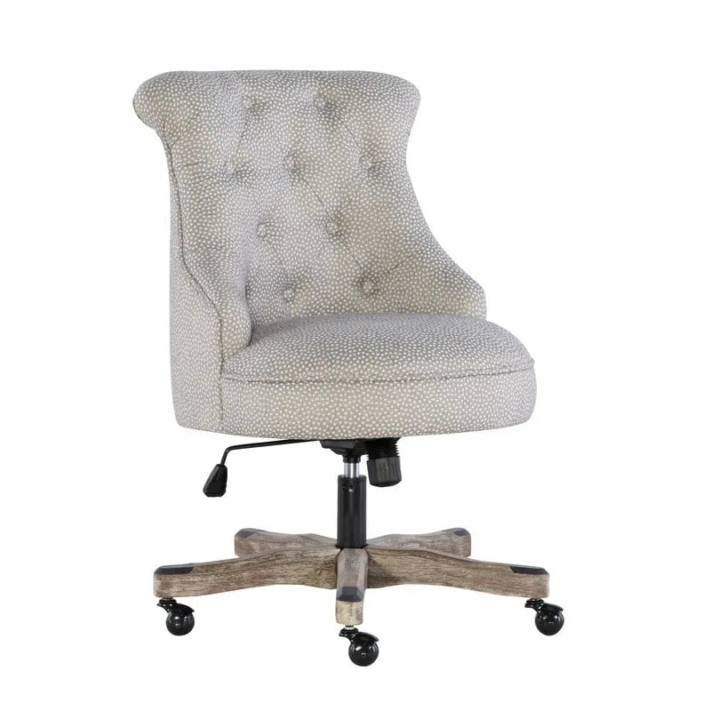 Chaise de bureau pivotante capitonnée