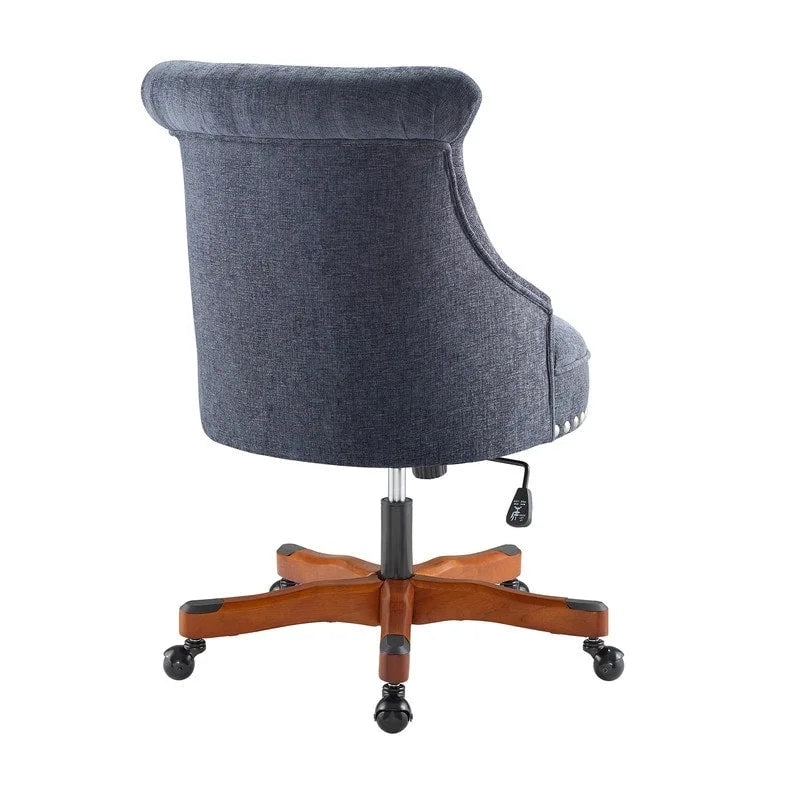 Chaise de bureau pivotante capitonnée