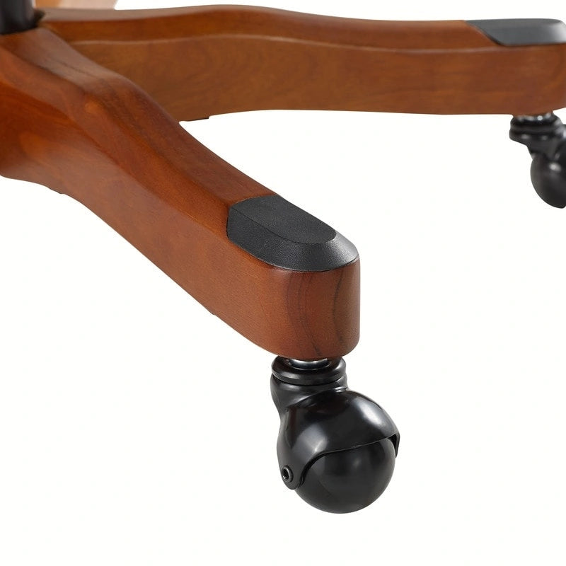 Chaise de bureau pivotante capitonnée