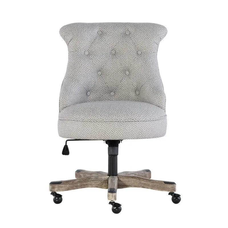 Chaise de bureau pivotante capitonnée