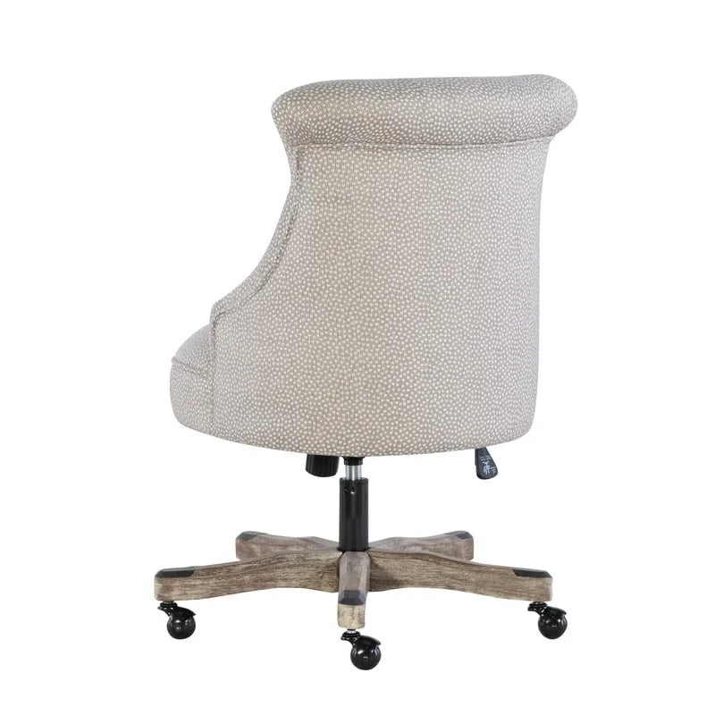 Chaise de bureau pivotante capitonnée