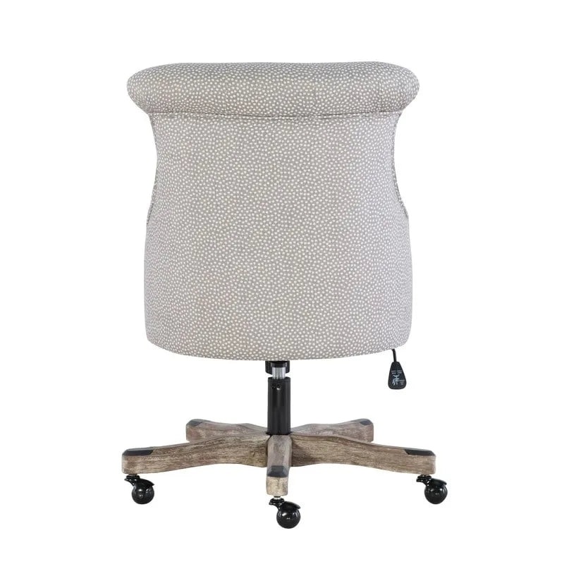 Chaise de bureau pivotante capitonnée