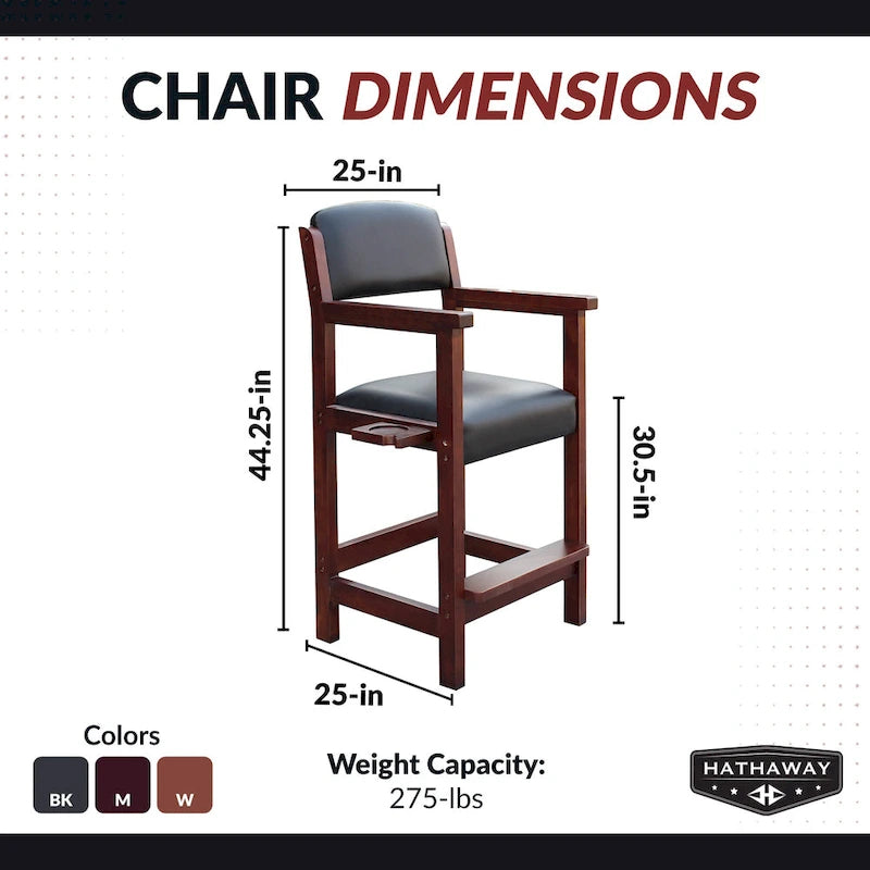 Chaise de bar spectateur de 30 pouces de hauteur
