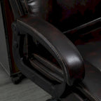 Fauteuil de bureau exécutif grande taille et supportant jusqu'à 180 kg – Chaise d'ordinateur à dossier haut en cuir PU ergonomique