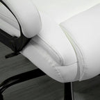 Fauteuil de bureau exécutif grande taille et supportant jusqu'à 180 kg – Chaise d'ordinateur à dossier haut en cuir PU ergonomique