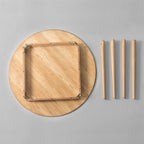 Table de salle à manger en bois By 42 Mid-Century - Brun