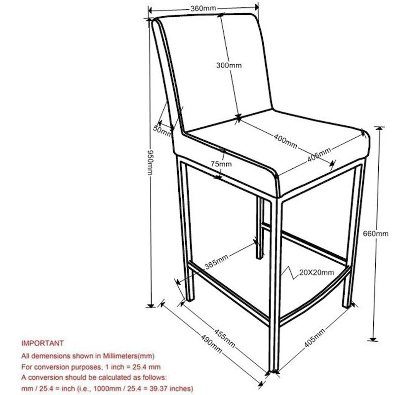 Lot de 2 chaises de comptoir contemporaines rembourrées gris et or 37,5
