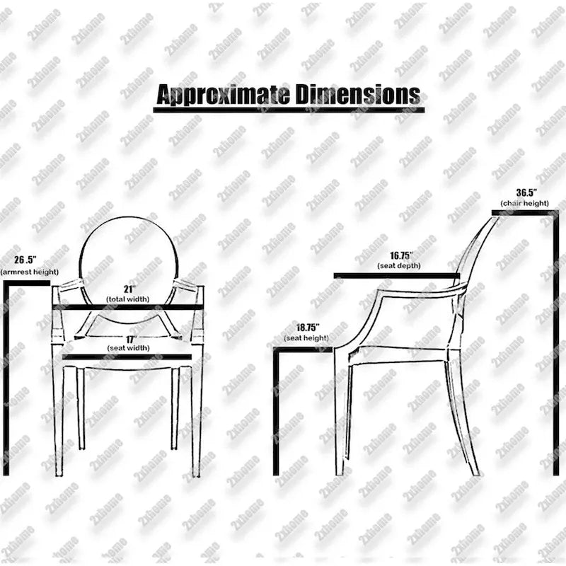 Lot de 2 chaises empilables en lucite transparentes pour cuisine, terrasse, salle à manger, salon, chambre, fête, avec dossier ovale, bureau