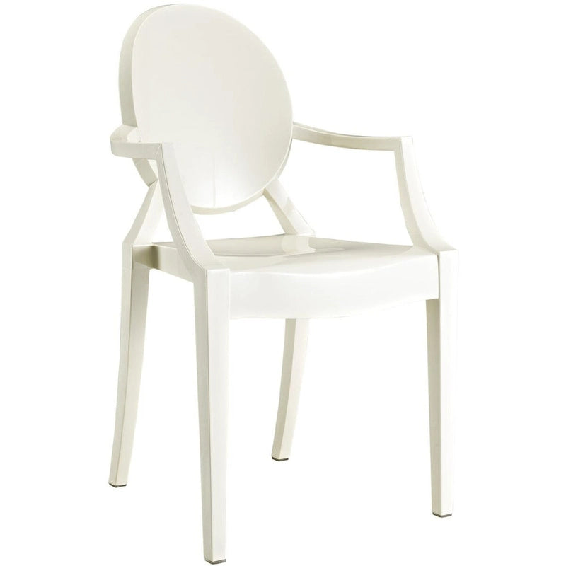 Lot de 2 chaises empilables en lucite transparentes pour cuisine, terrasse, salle à manger, salon, chambre, fête, avec dossier ovale, bureau