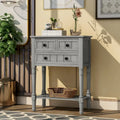 Console étroite Table de canapé mince avec 3 tiroirs et étagère inférieure