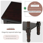 Console étroite Table de canapé mince avec 3 tiroirs et étagère inférieure