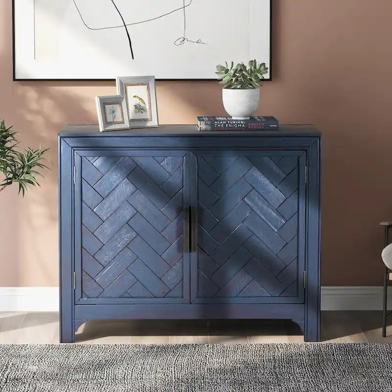 Console moderne Table de canapé pour salon avec 2 étagères