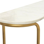 Console moderne en marbre et techniques mixtes - 76H x 109L x 28P